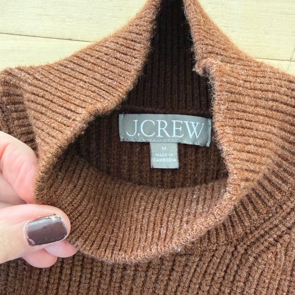 Women's Brown Ribbed Sweater - Picture 2 of 3